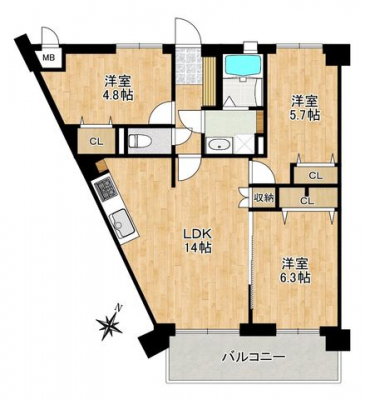 �Ԏ��}�i�̂P�}���V�����j�@-