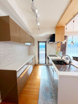 �L�b�`���@���L�b�`�����Ζʎ��Ȃ̂ŉƑ��Ɖ�b���Ȃ���Ǝ����ł��܂���